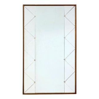 Large Mid-Century Modern Scandinavian Harlequin Mirror, 1960 For Sale