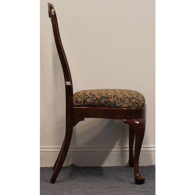 Brown Harden Furniture Solid Cherry Traditional Style Dining Side Chair For Sale - Image 8 of 12