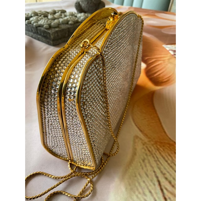 Ornamental & Decorative Materials Judith Lieber Minaudière Clutch Bag/Crossbody. For Sale - Image 7 of 8