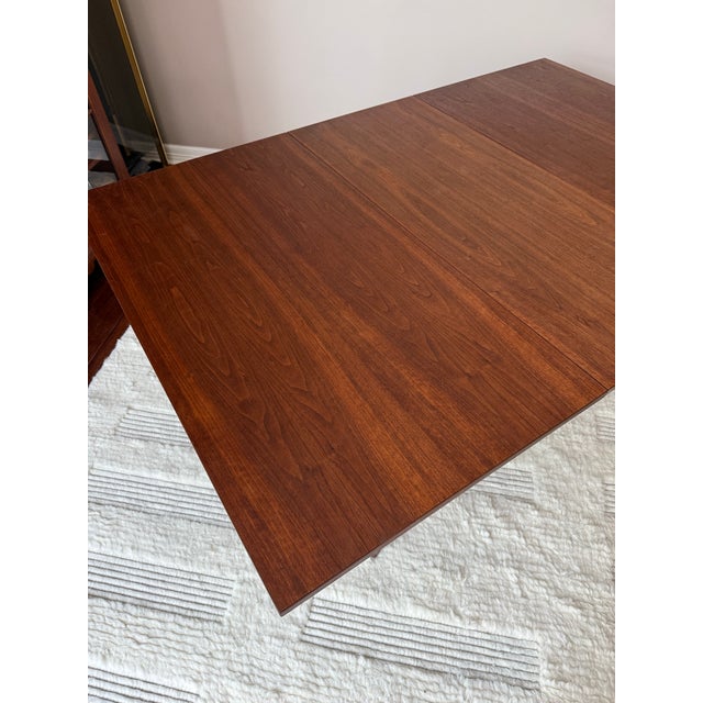 Vintage Walnut "Gate Leg" Dining Table With Drop Leaves After George Nelson for Herman Miller For Sale - Image 12 of 16