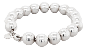 Tiffany & Co. Sterling Silver 10 Mm Beaded Bracelet
