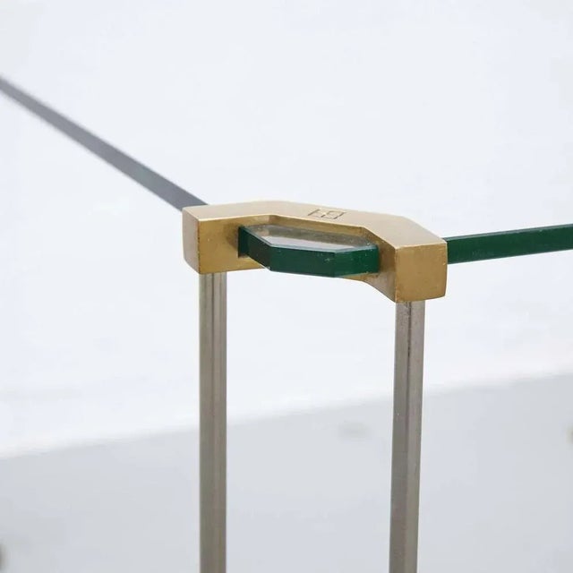 Glass Low Table attributed to Peter Ghyczy, 1950s For Sale - Image 3 of 12