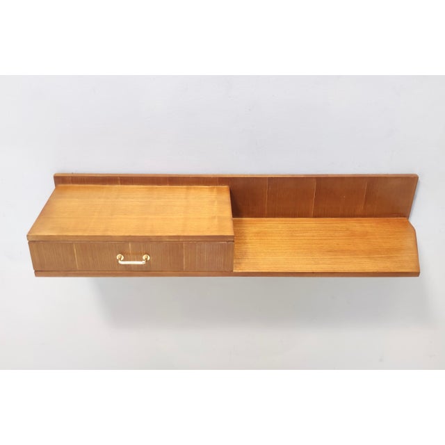 Beech and Durmast Wall-Mounted Console Table, Italy, 1950s For Sale - Image 17 of 17