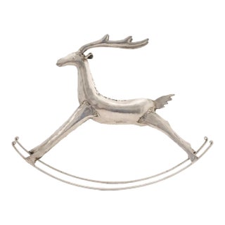 Rocking Reindeer Sculpture For Sale