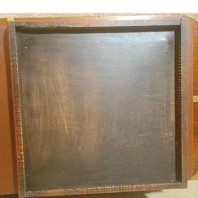 Chinese Vintage Hand-Painted Chinese Wooden Tray For Sale - Image 3 of 3