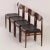 1960s Rosewood Dining Chairs with New Black Leather, 1960s, Set of 4 For Sale - Image 5 of 13