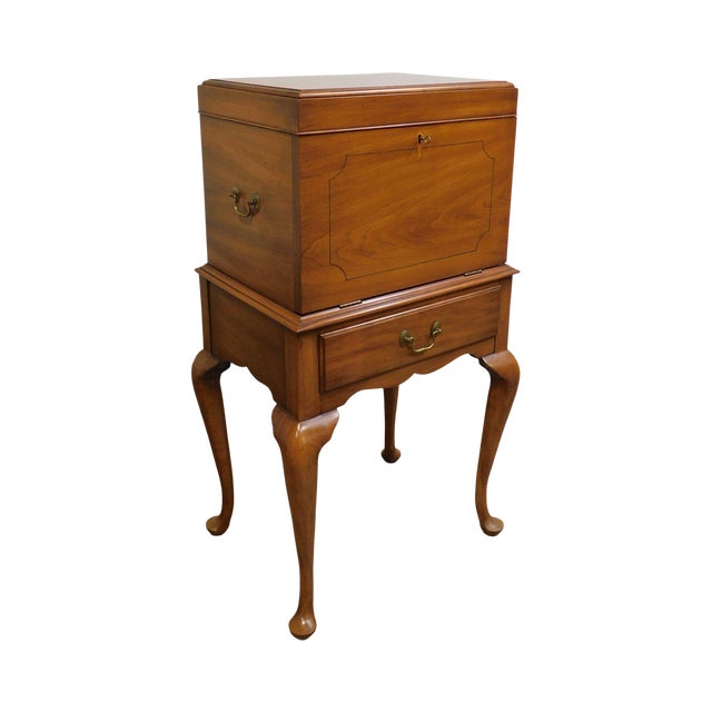 Henkel Harris Vintage Cherry Queen Anne Silver Chest Chairish