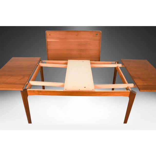 Wood Mid 20th Century Danish Modern Teak Extendable Dining Table Vejle Stole Møbelfabrik For Sale - Image 7 of 13