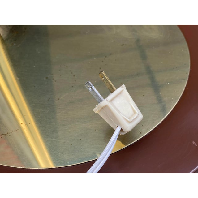 Mid-Century Atomic Space Age Brass Spotlight Arch Floor Lamp by Clover For Sale - Image 10 of 12