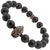 Contemporary Black Onyx Stone Gladiator Charm Beaded Bracelet For Sale - Image 3 of 7