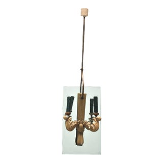 Italian Pendant Lamp in the Style of Pietro Chiesa, 1940s For Sale