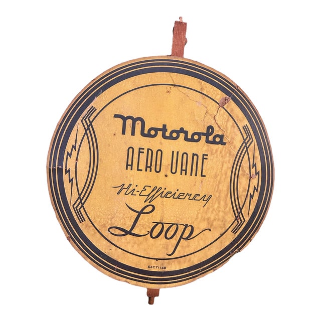 Vintage 1940s Motorola Aero Vane Hi-Efficiency Loop Antenna For Sale