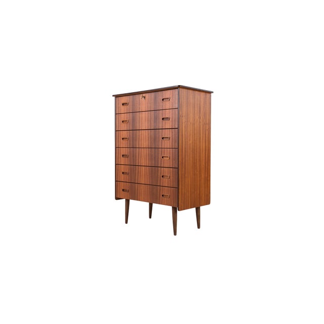 Scandinavian Teak Chest of Drawers, 1960s For Sale - Image 9 of 9