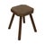 Brutalist Rustic Wood Milk Stool For Sale - Image 6 of 15