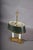 Metal Brass Bouillotte Table Lamp with Green Tole Shade, 1950s For Sale - Image 7 of 18