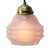 1950s French Reeded Pink Coloured Glass Pendant Lamps For Sale - Image 5 of 6