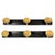 Ebonized Wood Coat Rack with Brass Medallions, 1950s For Sale - Image 13 of 13