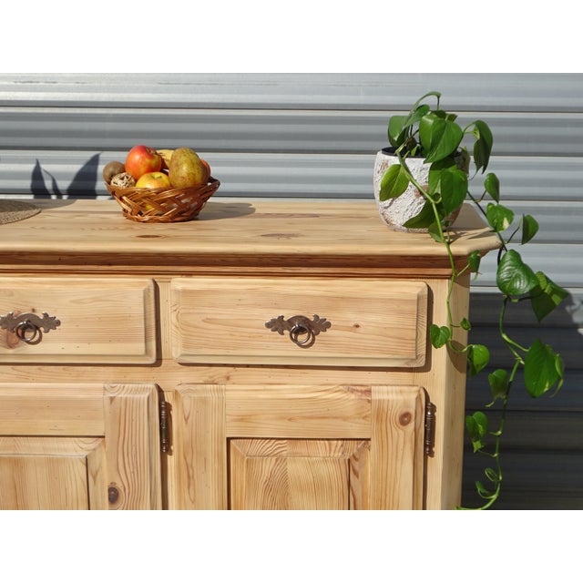 Natural Pine Sideboard, 1980s For Sale - Image 11 of 18