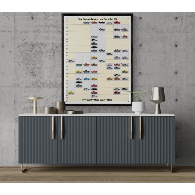 Der Stammbaum des Porsche 911 1963-1989 – Original Vintage Porsche Poster – Vintage Motorsport – 102x76 cm The Piece This...