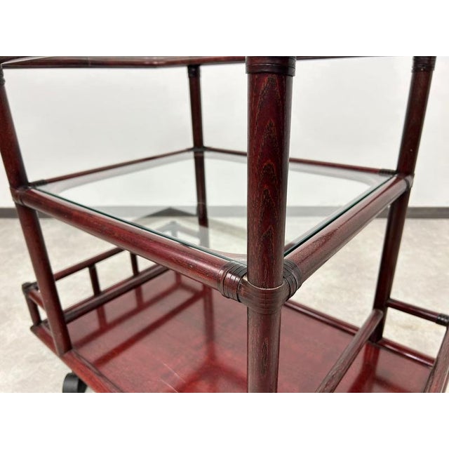 Mid-Century Modern Serving Trolley from Gervasoni, 1970s For Sale - Image 11 of 13