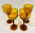 Vintage Amber Mexican Swirl Hand Blown Barware Glassware - Set of 4 For Sale In Washington DC - Image 6 of 6