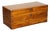 Antique English Camphor Wood Storage Trunk, 19th Century For Sale