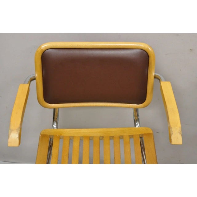 Marcel Breuer Cesca Chair Cantilever Chrome Frame Wood Seat - a Pair For Sale In Philadelphia - Image 6 of 11