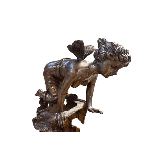 Yellow Late 20th Century Wong Lee: Art Nouveau Gilt Bronze Table Jardiniere For Sale - Image 8 of 15