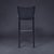 4 Frag Contemporary Italian Black Leather Barstools For Sale - Image 13 of 18