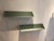 Mid-Century Modern Vintage Industrial Shelves in Olive Green Metal, 1980s, Set of 2 For Sale - Image 3 of 7