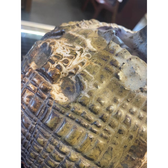 Green 1960s Raymond Galliucci Modernist Studio Art Pottery Vase For Sale - Image 8 of 9