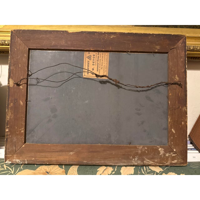 Antique Oil Painting of Adirondack For Sale In Miami - Image 6 of 6