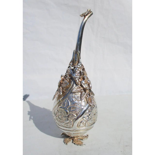 Turkish Turkish Silver Rose Water Sprinkler For Sale - Image 3 of 9