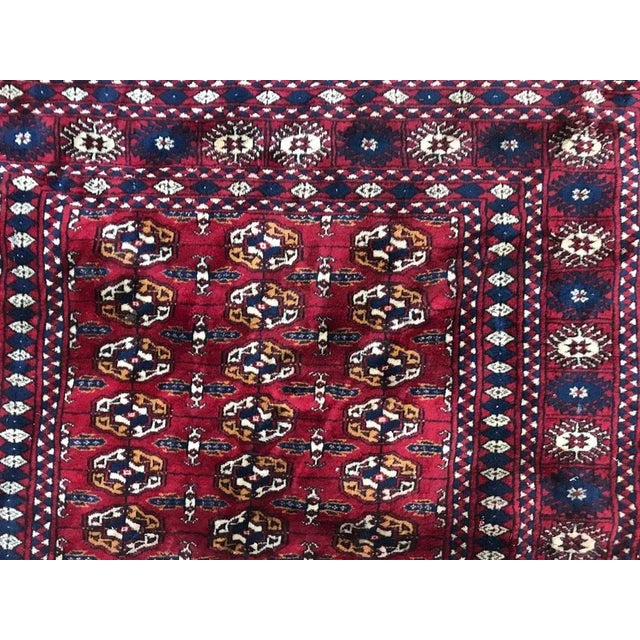 Vintage Fine Boukhara Afghan Rug For Sale - Image 6 of 17