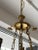 Antique French Empire Chandelier in Patinated Bronze and Gold Dore For Sale - Image 4 of 13