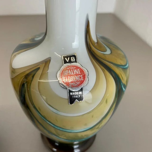 Vintage Italian Pop Art Multicolor Opaline Florence Vases, 1970s, Set of 4 For Sale - Image 15 of 18