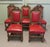 Antique Black-Forest Carved Oak Dining Chairs, Set of 5 For Sale - Image 3 of 10