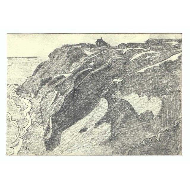Drawing on paper by Robert Henry Angeloch (1922-2011). Dated lower left, estate stamp on the back with location. Bob...