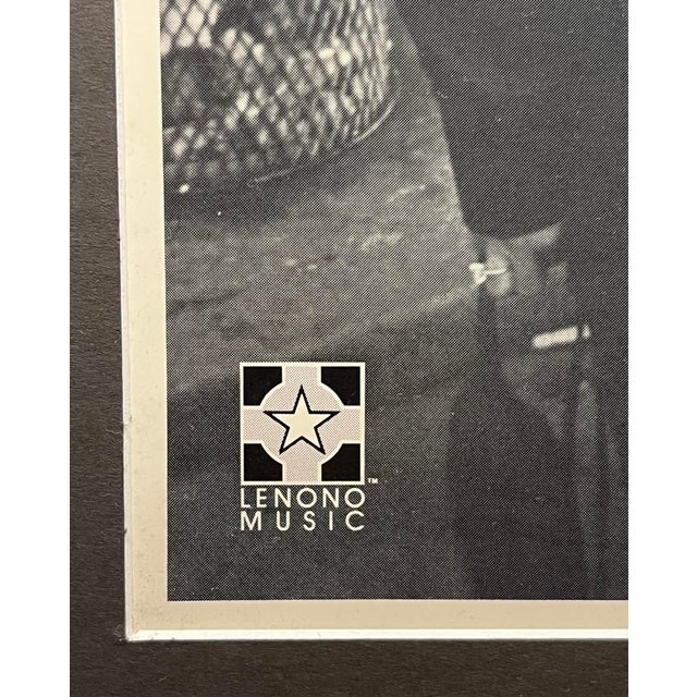 Mid-Century Modern John Lennon & Yoko Ono Double Fantasy 1980 Lenono Music / Geffen Records Poster For Sale - Image 3 of 6