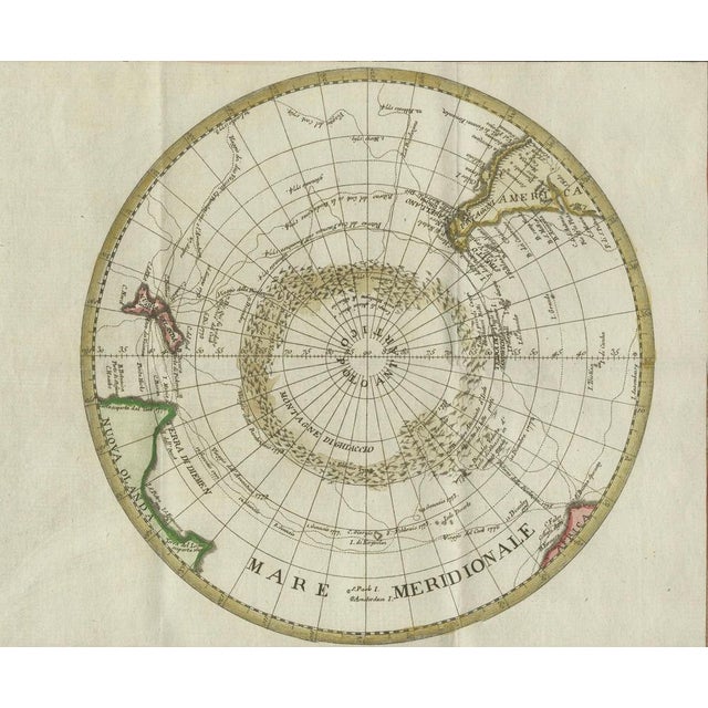 Late 18th Century World Map Featuring Captain Cooks Exploration Routes and Polar Views, 1787 For Sale - Image 5 of 7