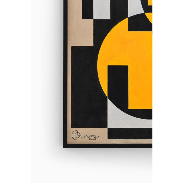 Georges Connan, Composition, 1950s, Acrylic on Canvas For Sale - Image 3 of 5
