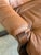 Animal Skin Pair of Brown Leather Swivel Lounge Chairs Danish Mid-Century Modern 1970s For Sale - Image 7 of 13
