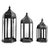 Indian Vintage Moorish Black Iron Lantern / Candleholder Small For Sale - Image 3 of 4