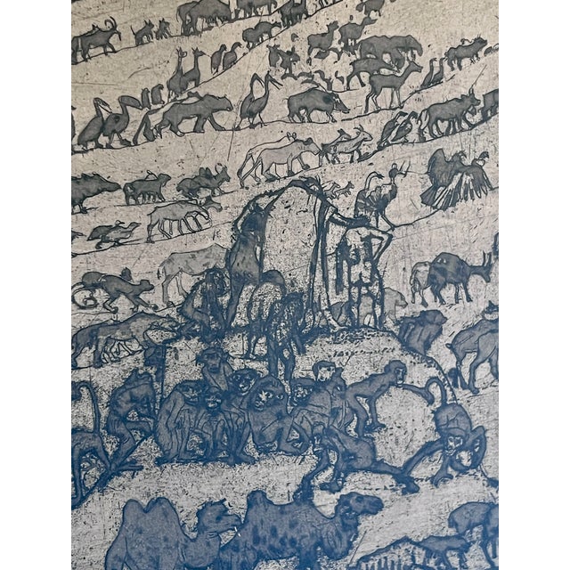 1910s Oskar Laske, Noah's Ark Original Etching and Aquatint, 1912 For Sale - Image 5 of 10
