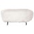 1950s Mid-Century White Mongolian Goat Fur, Wood and Metal Italian Footstool For Sale - Image 5 of 5