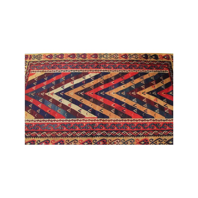 Textile Screen Printed Persian Rug Tapestry 2x3 For Sale - Image 7 of 7
