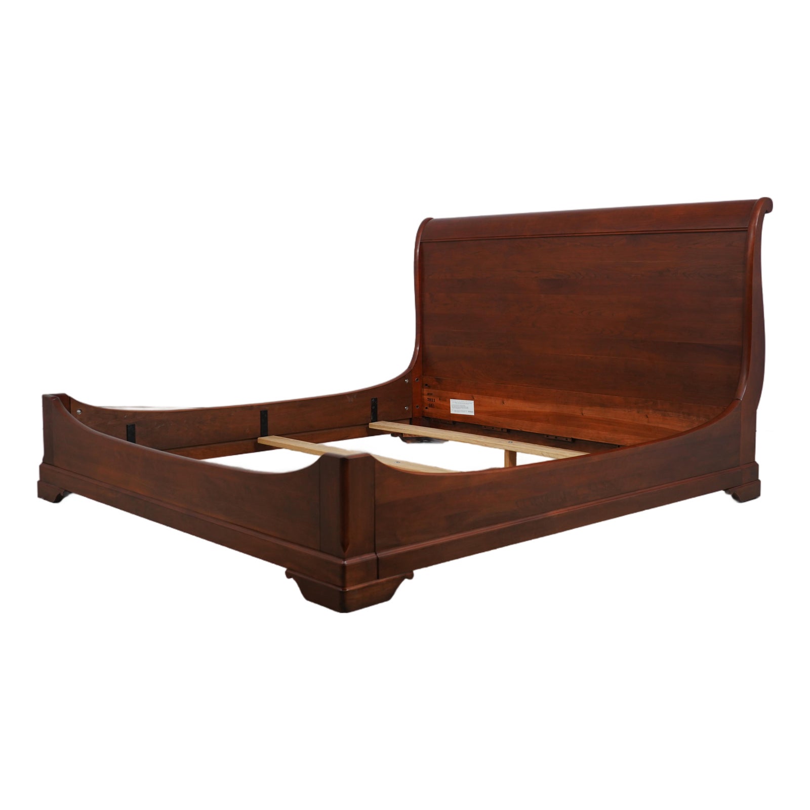 Stickley King Size Marseilles Collection Cherry Bed | Chairish