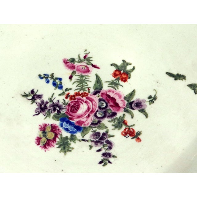 18th-Century First Period Worcester Porcelain Botanical Punch Bowl For Sale - Image 9 of 18