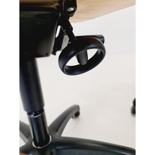 Vintage Bauhaus Swivel Office Cair in Wood by Stollgiroflex, 1990s For Sale - Image 16 of 18