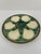 Mid-Century Modern 1950s French Longchamp Majolica Green and White Oyster Plate For Sale - Image 3 of 14